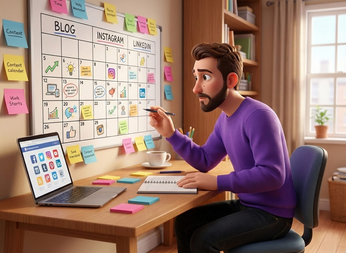Calendario editorial de redes sociales